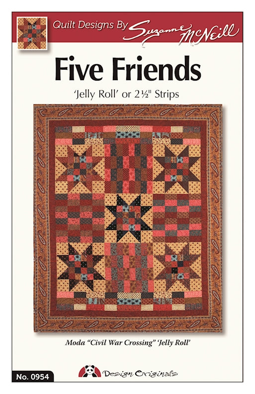 Five Friends Quilt Pattern: Strip-Happy - Fox Chapel Publishing Co.