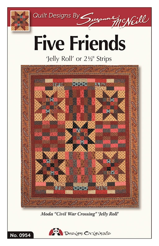Five Friends Quilt Pattern: Strip-Happy
