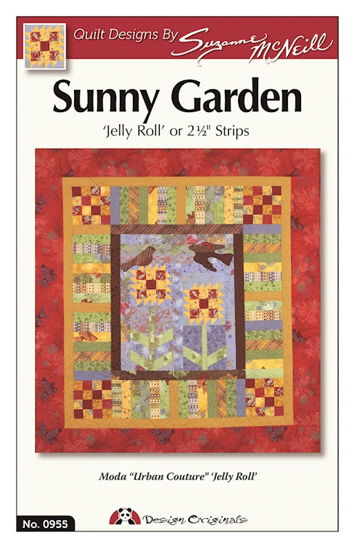 Sunny Garden Strip Happy Quilt Pattern