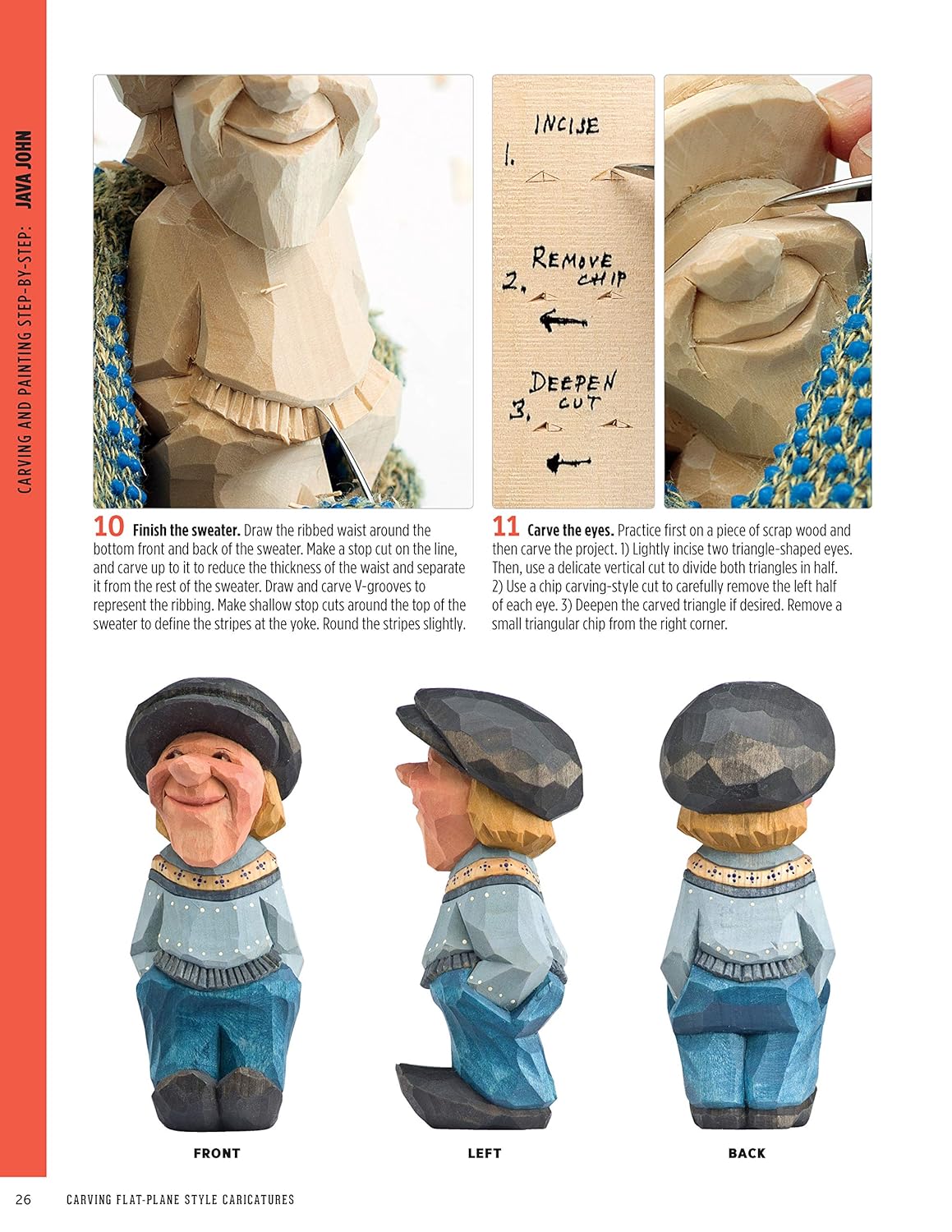 Carving Flat-Plane Style Caricatures