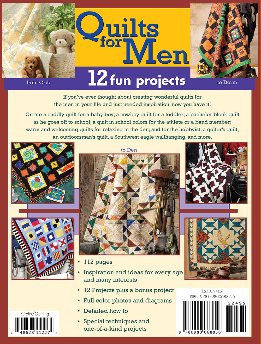 Quilts for Men - Fox Chapel Publishing Co.