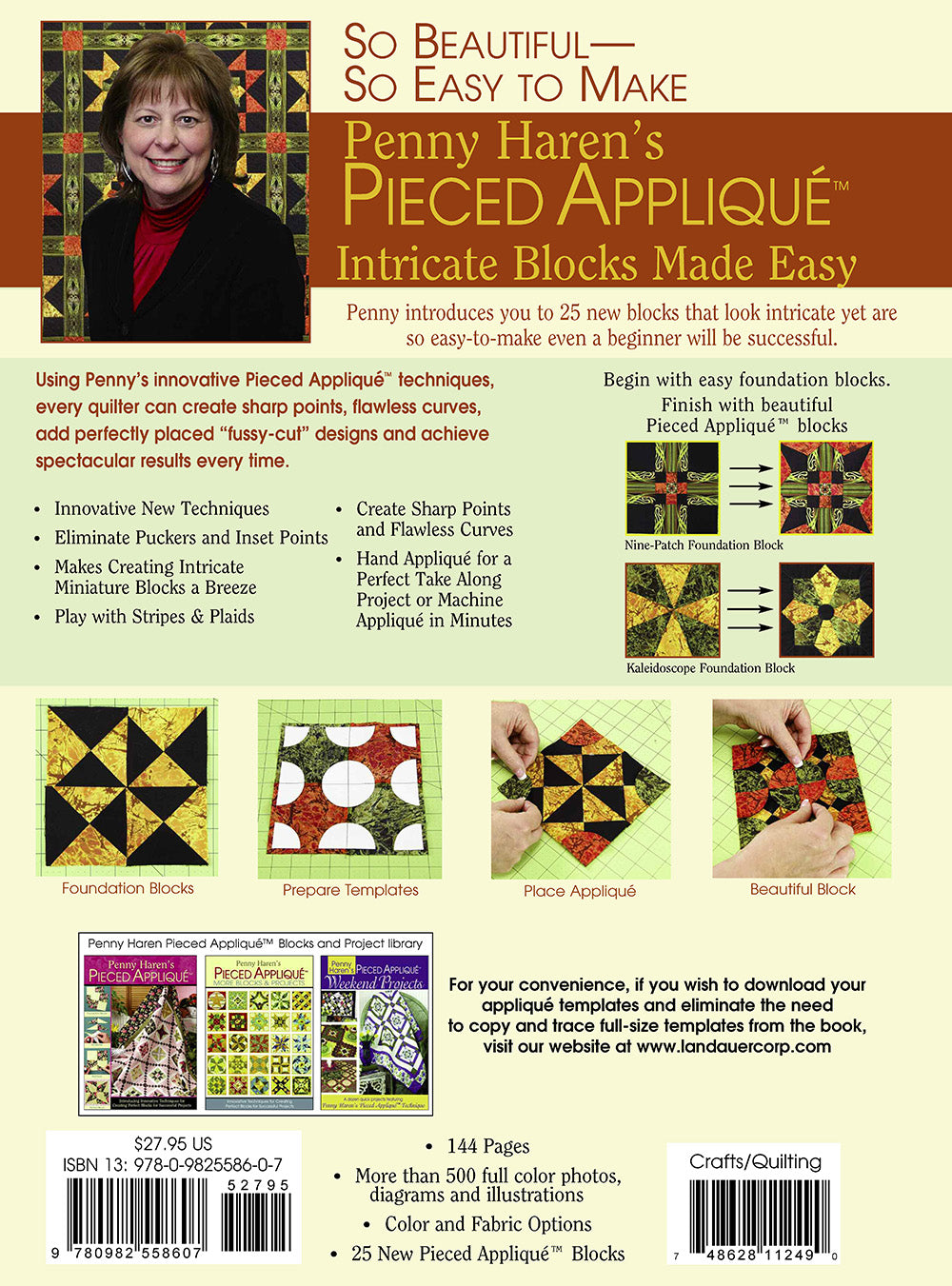 Penny Haren's Pieced Appliqué Intricate Blocks Made Easy - Fox Chapel Publishing Co.
