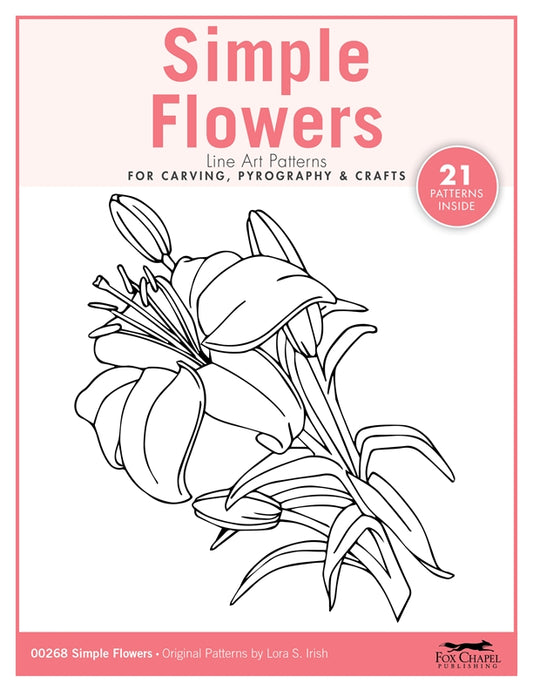 Simple Flowers Carving Patterns - Fox Chapel Publishing Co.