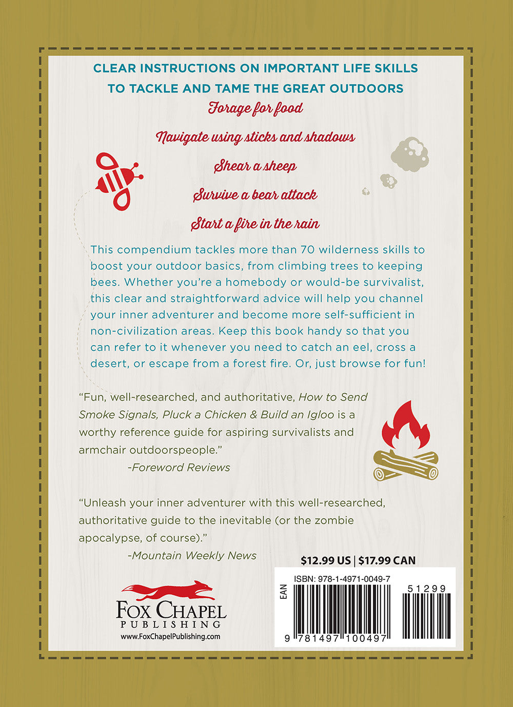 How to Send Smoke Signals, Pluck a Chicken & Build an Igloo - Fox Chapel Publishing Co.