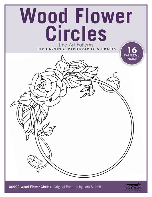 Wood Flower Circles Pattern Pack - Fox Chapel Publishing Co.
