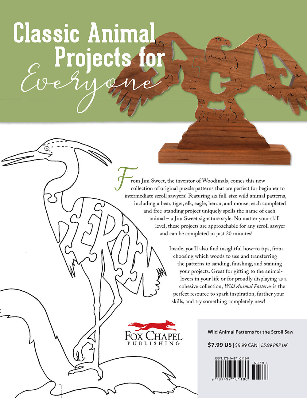 Wild Animal Patterns for the Scroll Saw - Fox Chapel Publishing Co.