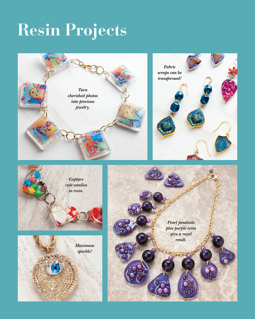 Learn to Make Amazing Resin & Epoxy Clay Jewelry - Fox Chapel Publishing Co.