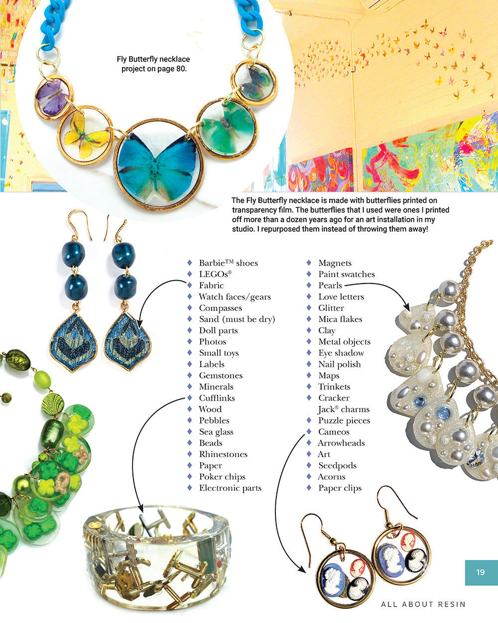 Learn to Make Amazing Resin & Epoxy Clay Jewelry - Fox Chapel Publishing Co.