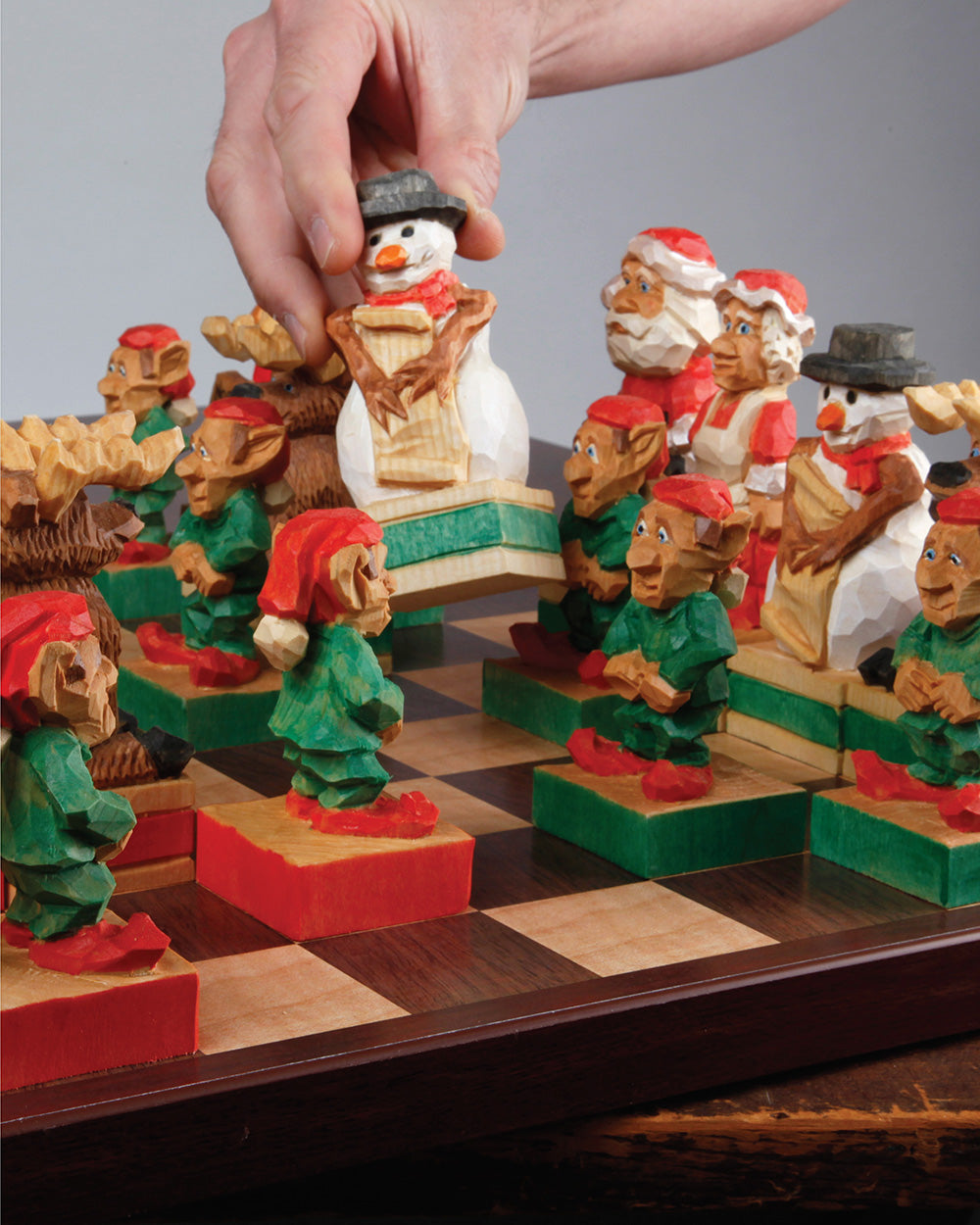 Woodcarving a Christmas Chess Set - Fox Chapel Publishing Co.
