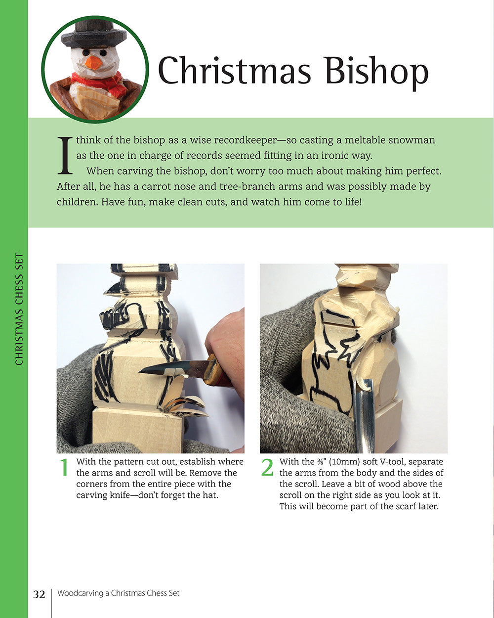 Woodcarving a Christmas Chess Set - Fox Chapel Publishing Co.