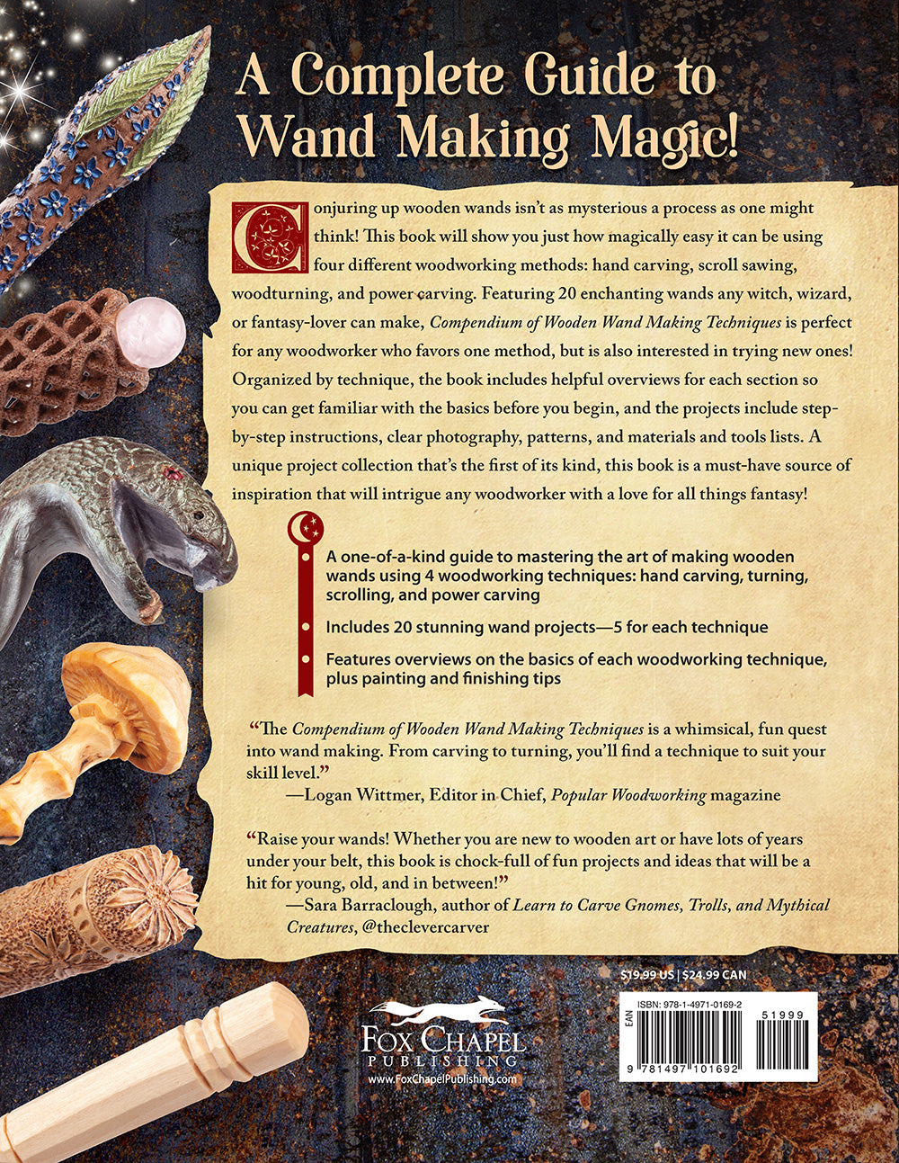 Compendium of Wooden Wand Making Techniques - Fox Chapel Publishing Co.
