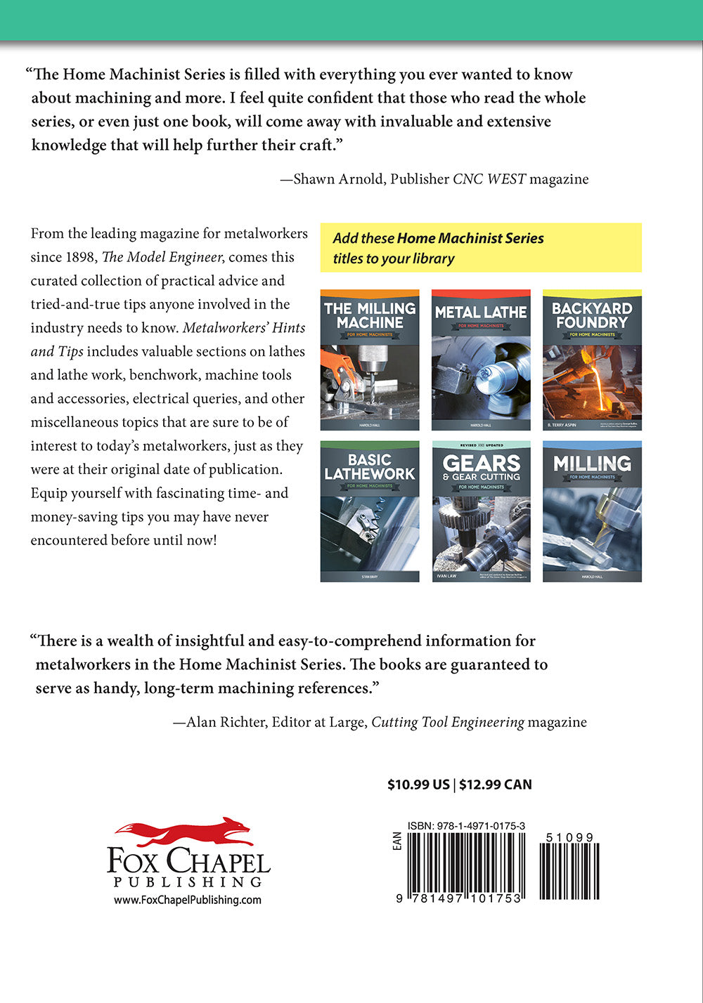 Metalworkers' Hints and Tips for Home Machinists - Fox Chapel Publishing Co.