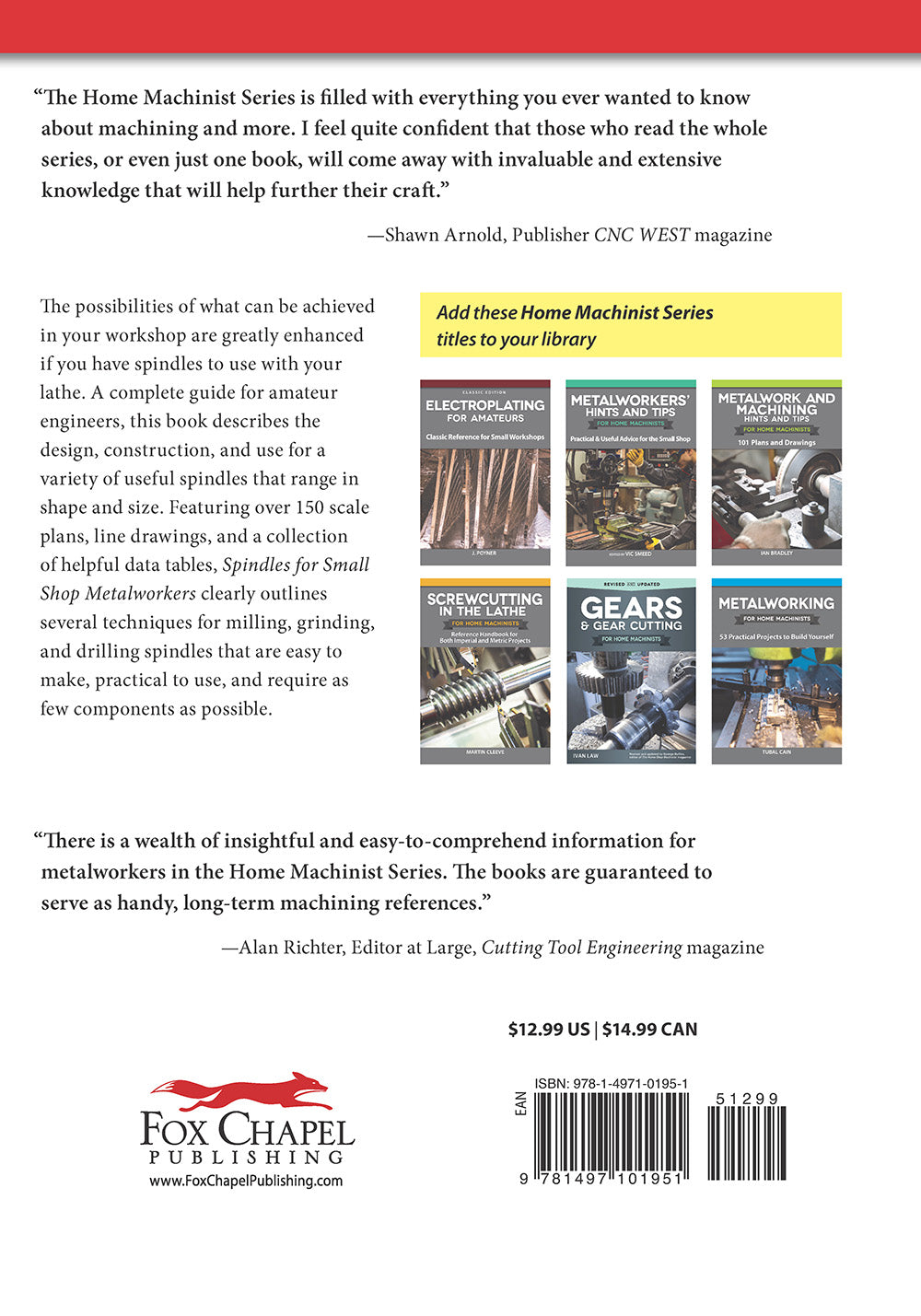 Spindles for Small Shop Metalworkers - Fox Chapel Publishing Co.
