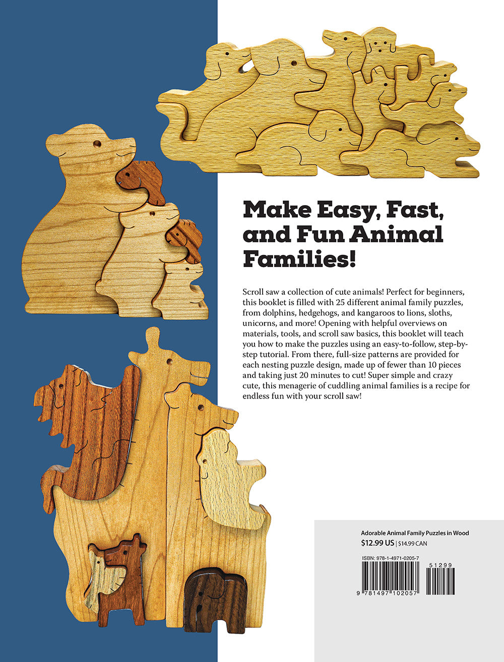 Adorable Animal Family Puzzles in Wood - Fox Chapel Publishing Co.
