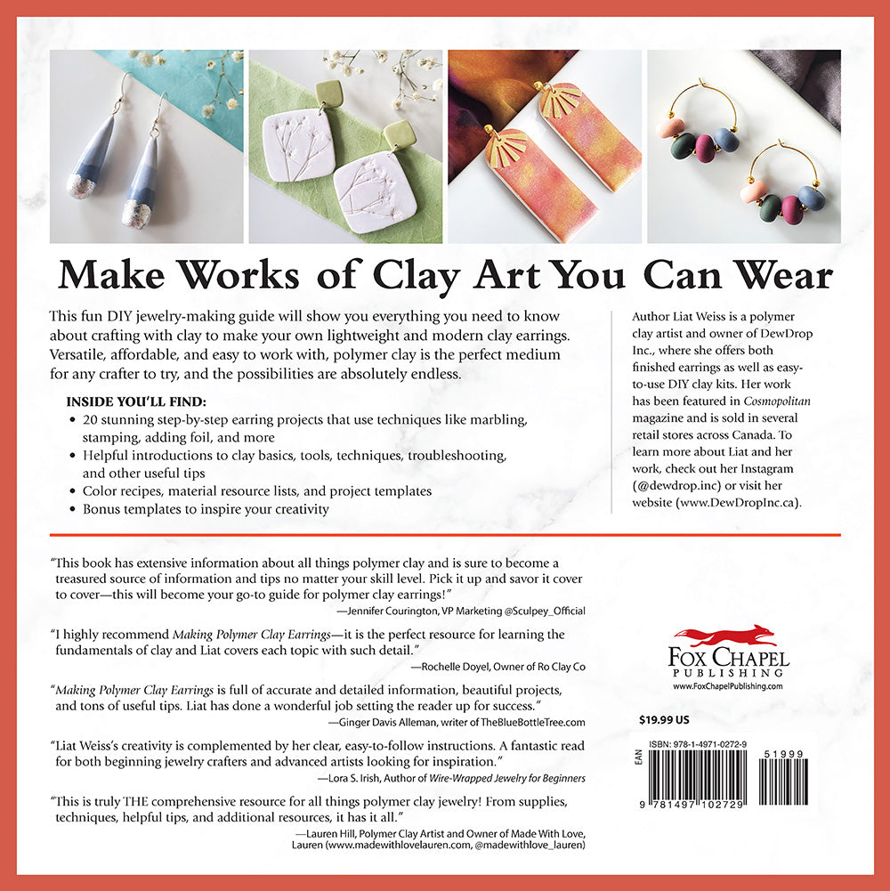 Making Polymer Clay Earrings - Fox Chapel Publishing Co.