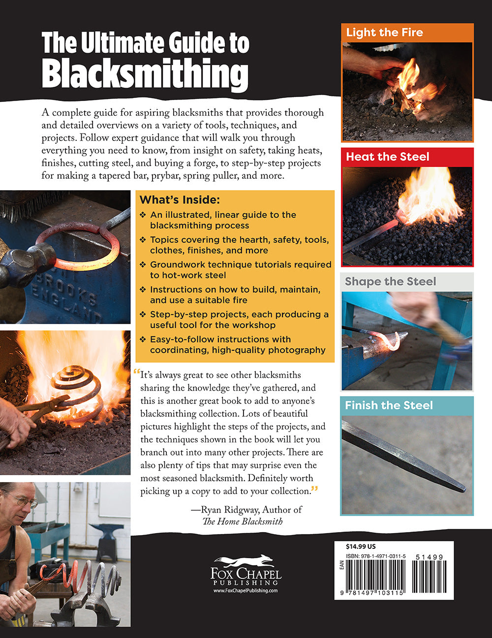Home Workshop Blacksmithing for Beginners - Fox Chapel Publishing Co.