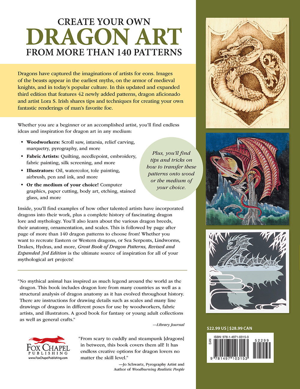 Great Book of Dragon Patterns, Revised and Expanded Third Edition - Fox Chapel Publishing Co.