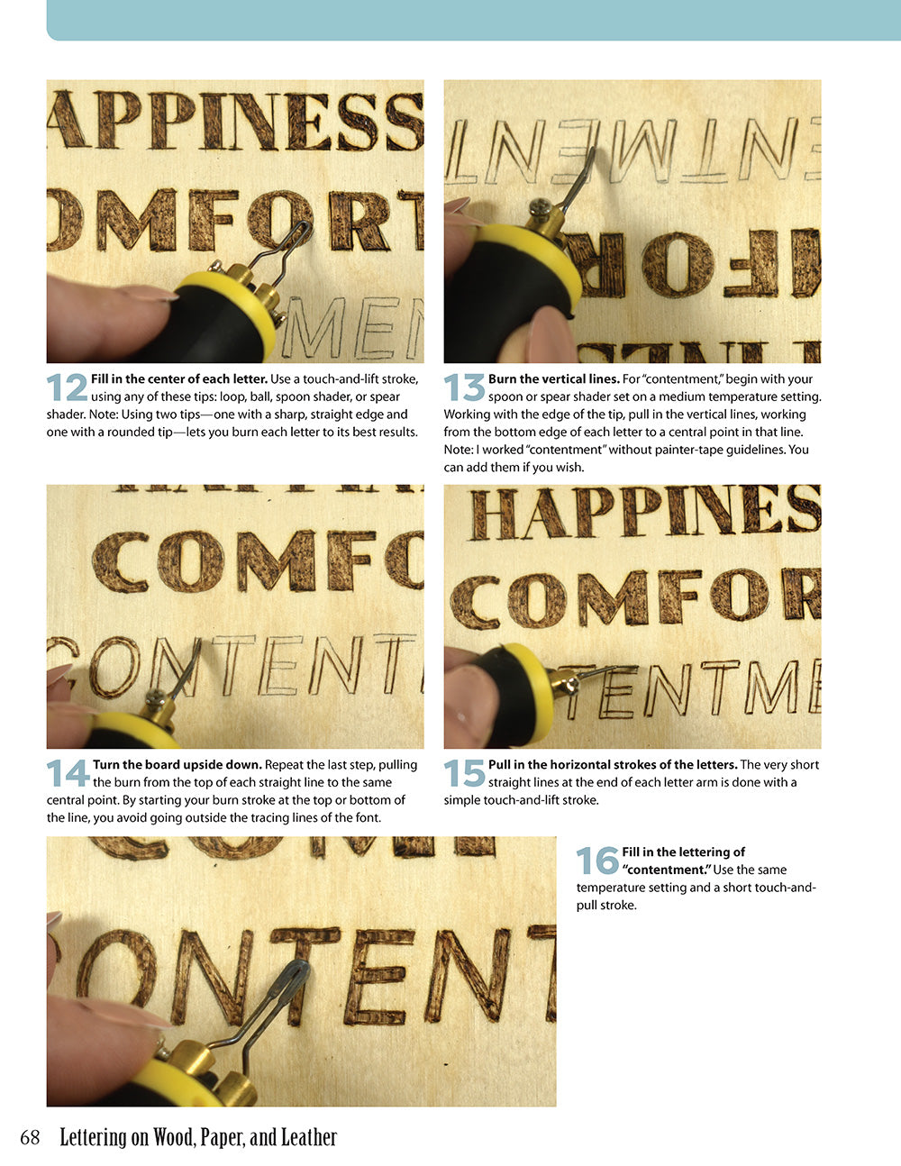 Lettering on Wood, Paper, and Leather - Fox Chapel Publishing Co.