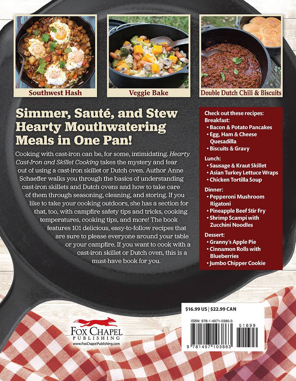 Hearty Cast-Iron and Skillet Cooking - Fox Chapel Publishing Co.