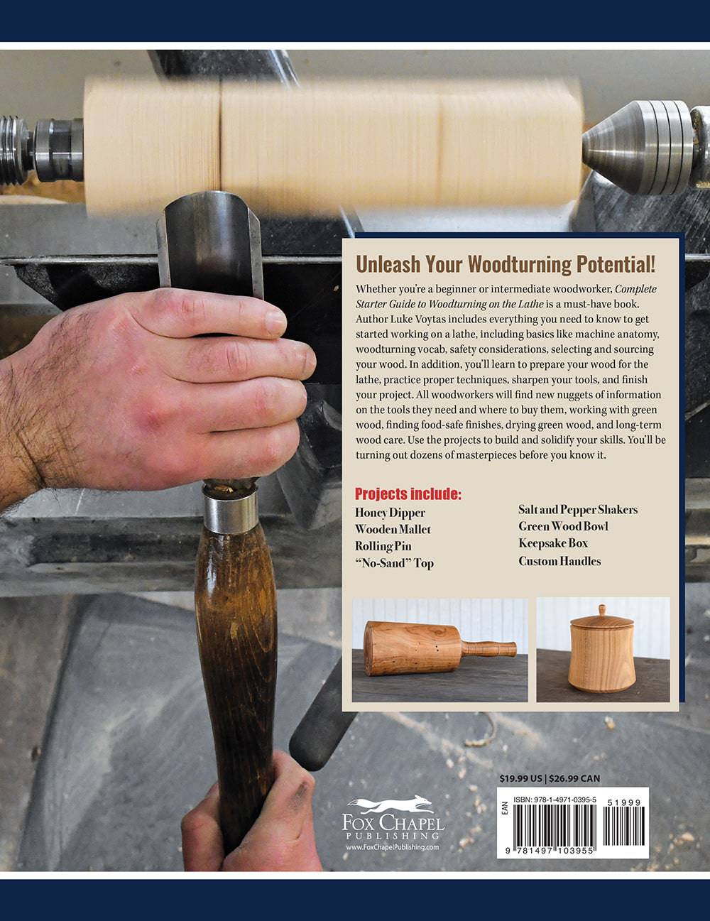 Complete Starter Guide to Woodturning on the Lathe - Fox Chapel Publishing Co.