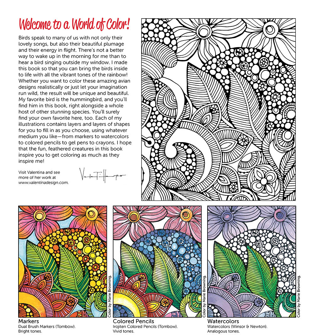 Creative Coloring Birds - Fox Chapel Publishing Co.