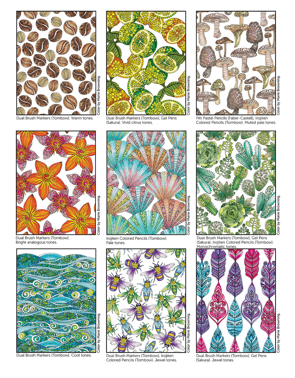 Creative Coloring Patterns of Nature - Fox Chapel Publishing Co.