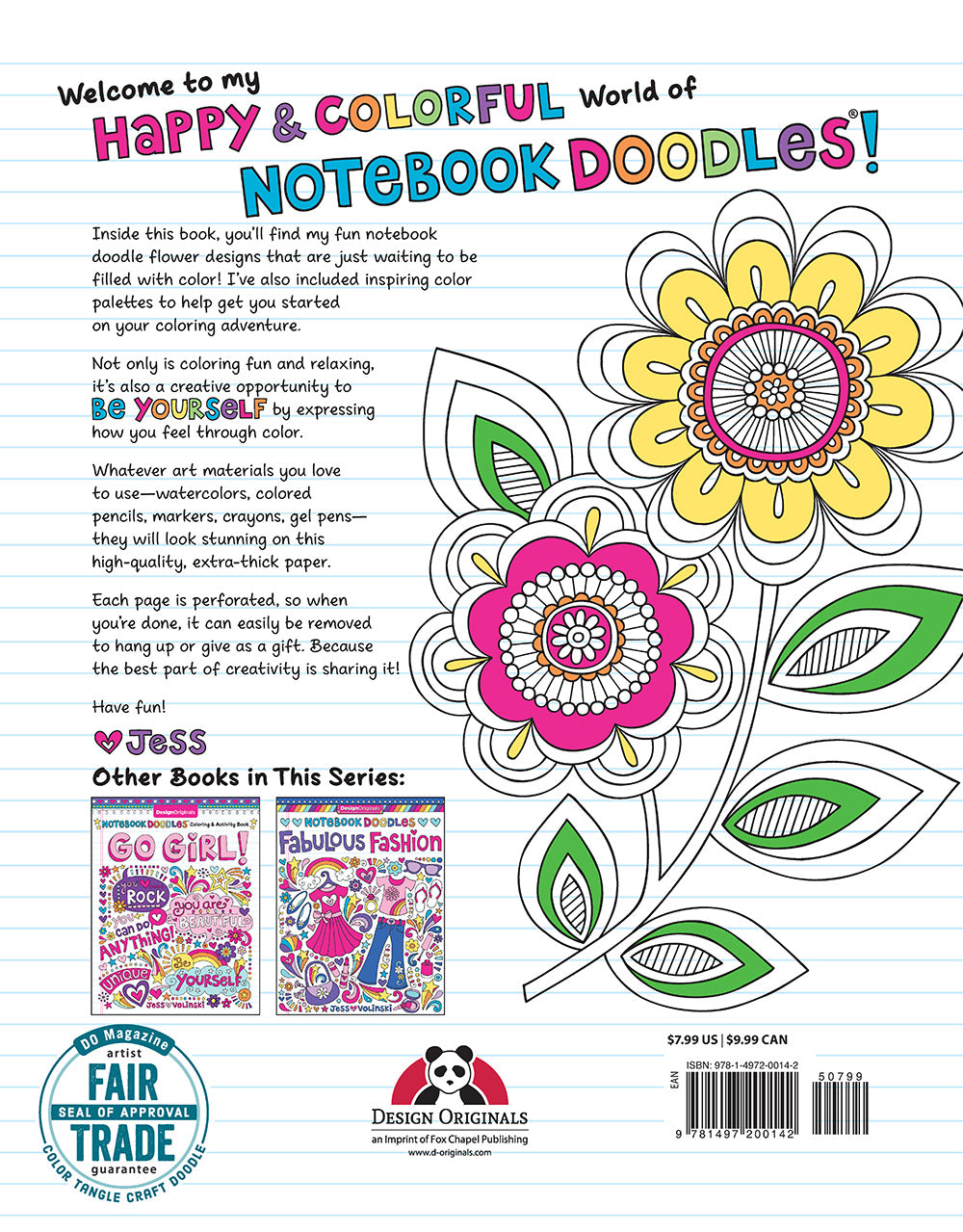 Notebook Doodles Flowers - Fox Chapel Publishing Co.