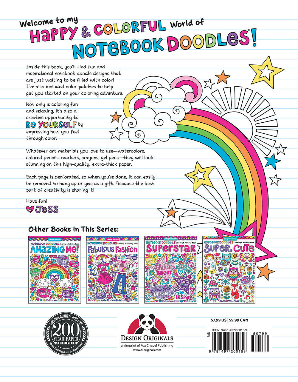 Notebook Doodles Go Girl! - Fox Chapel Publishing Co.