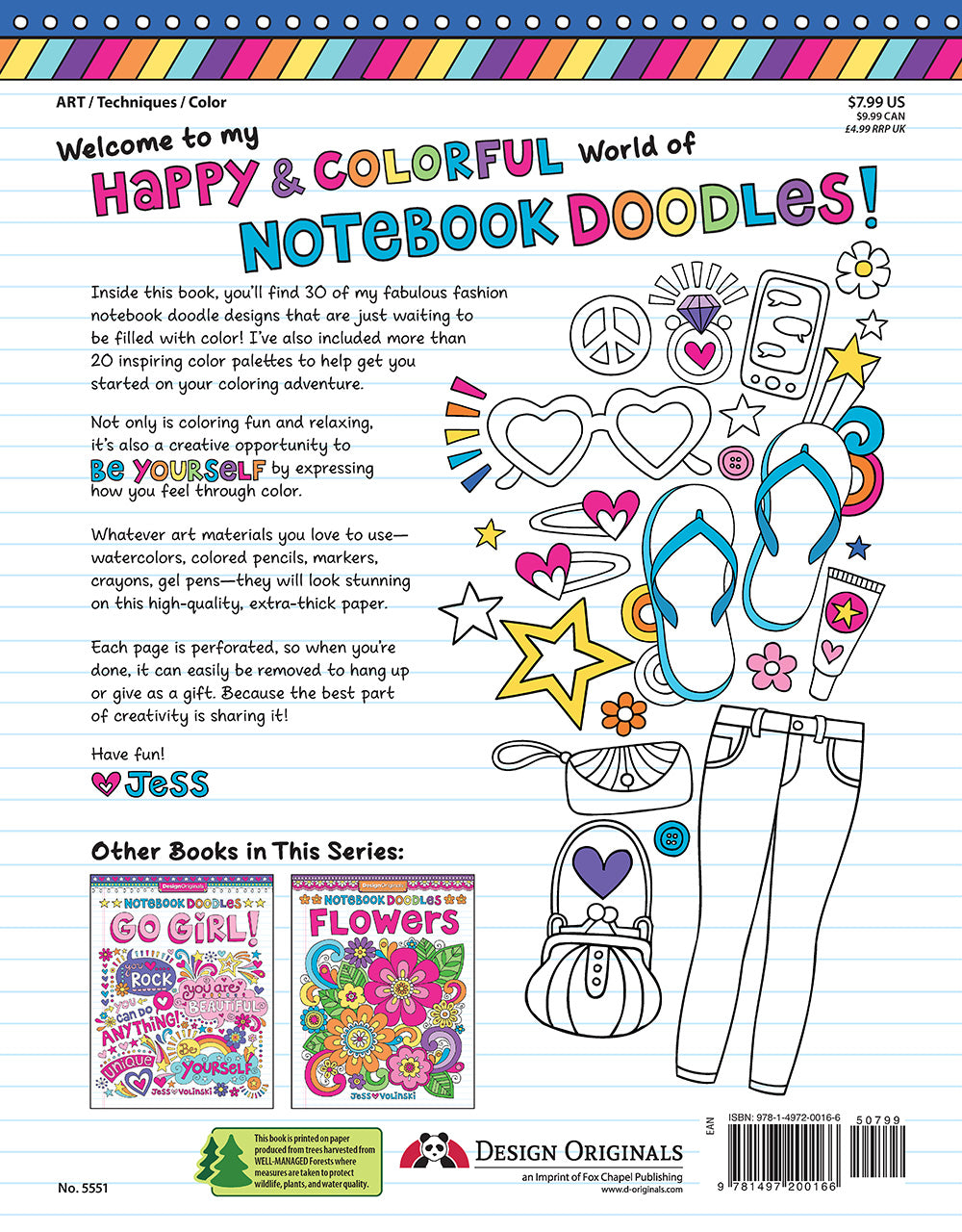 Notebook Doodles Fabulous Fashion - Fox Chapel Publishing Co.