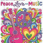 Notebook Doodles Peace, Love, and Music