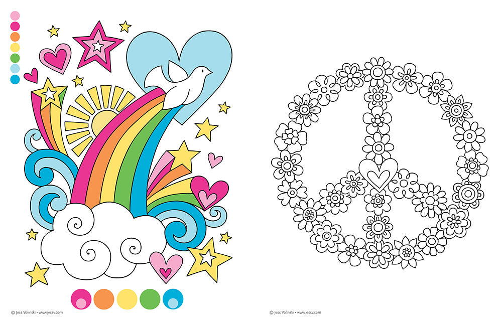 Notebook Doodles Peace, Love, and Music - Fox Chapel Publishing Co.