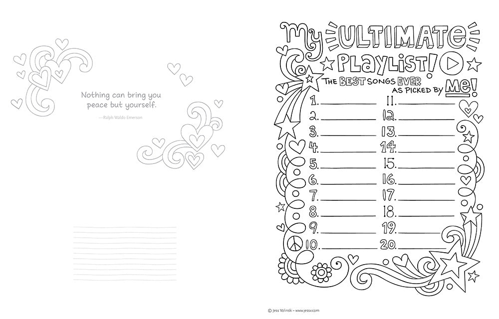 Notebook Doodles Peace, Love, and Music - Fox Chapel Publishing Co.
