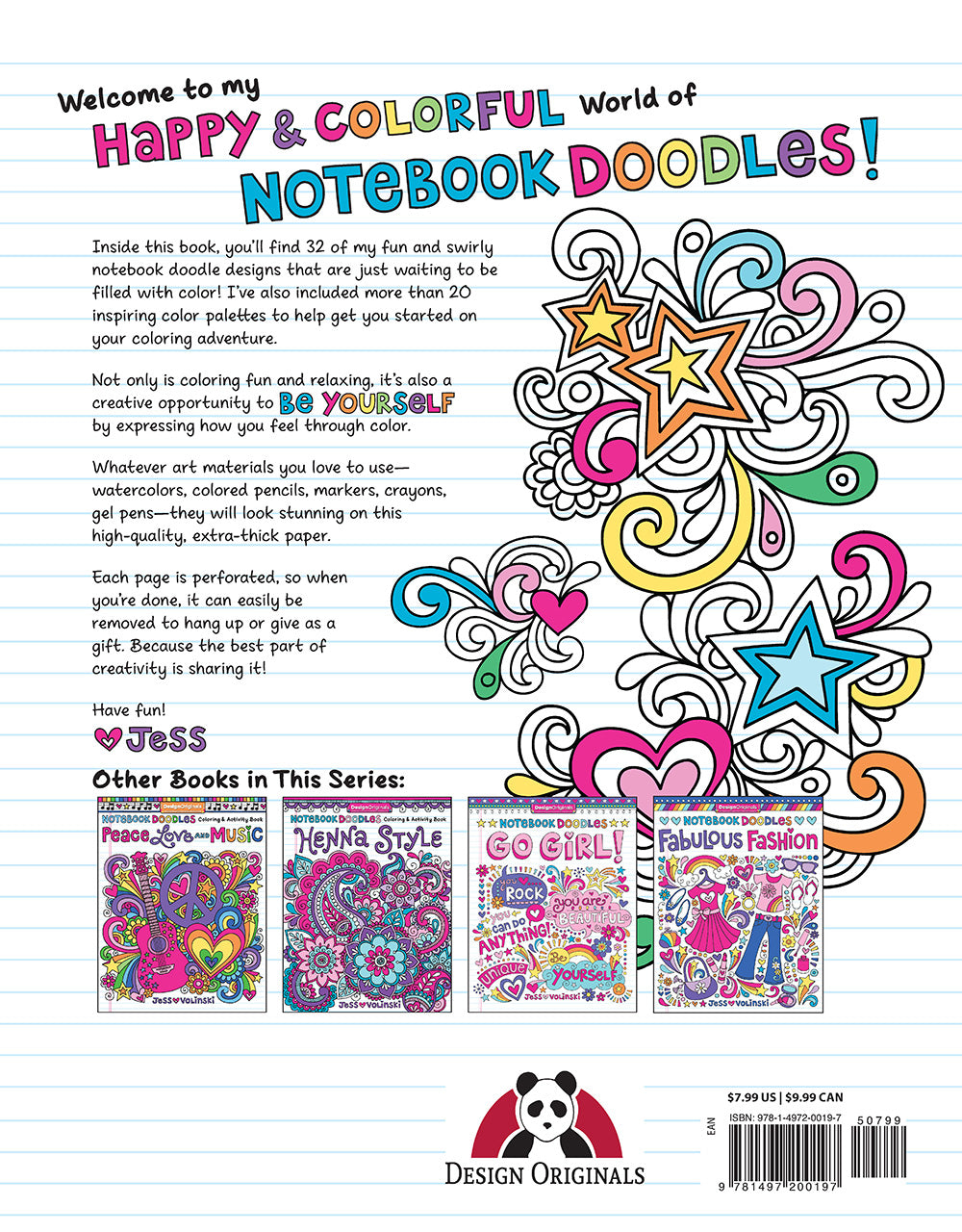 Notebook Doodles Color Swirl