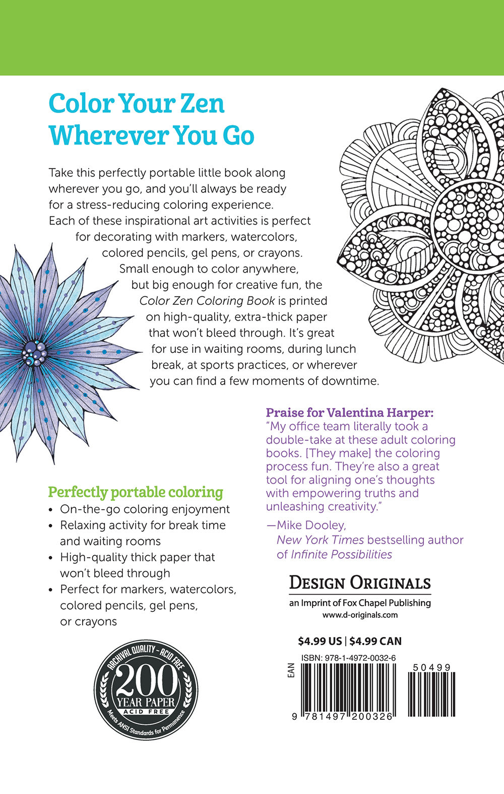 Color Zen Coloring Book - Fox Chapel Publishing Co.