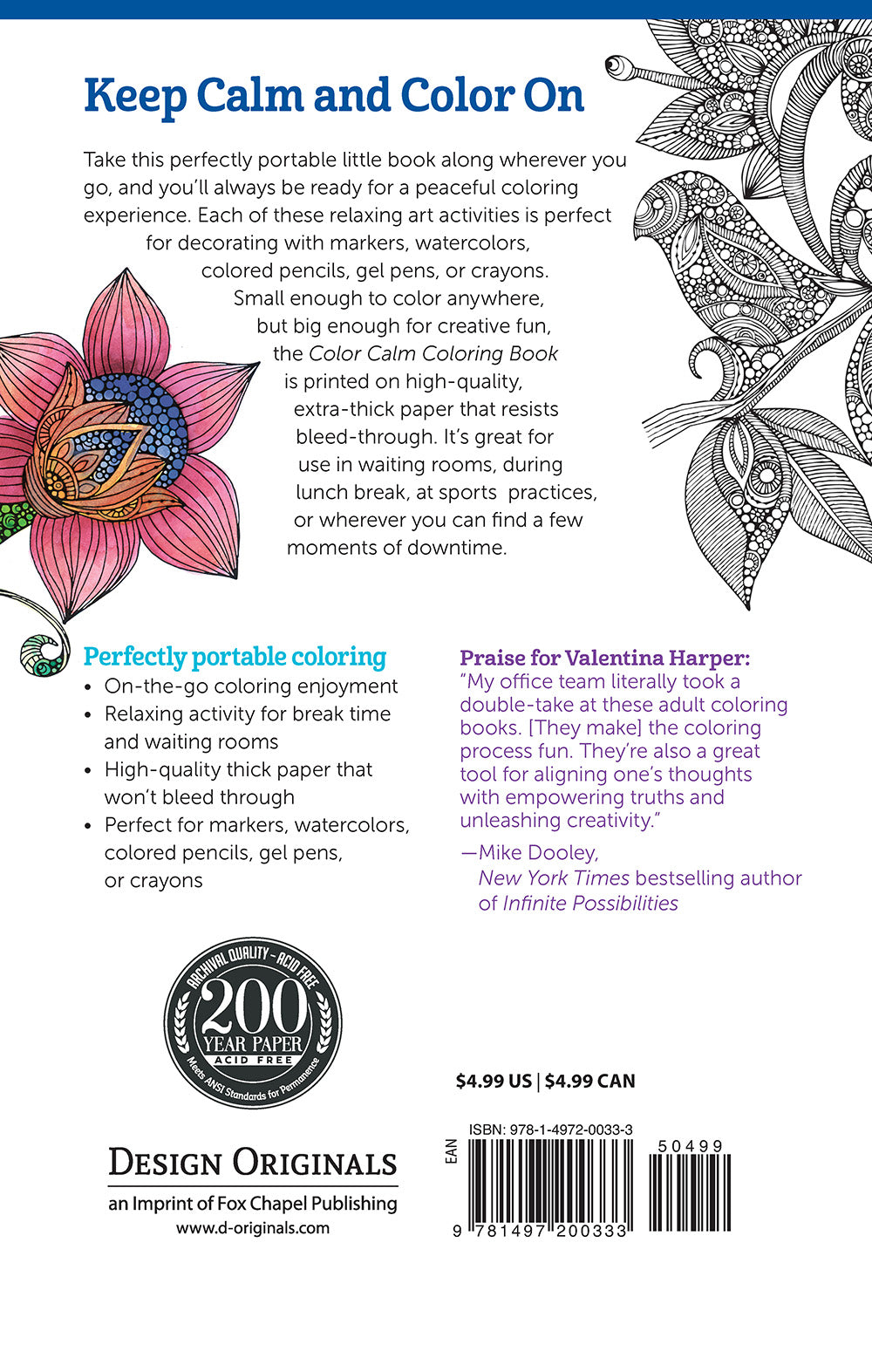Color Calm Coloring Book - Fox Chapel Publishing Co.