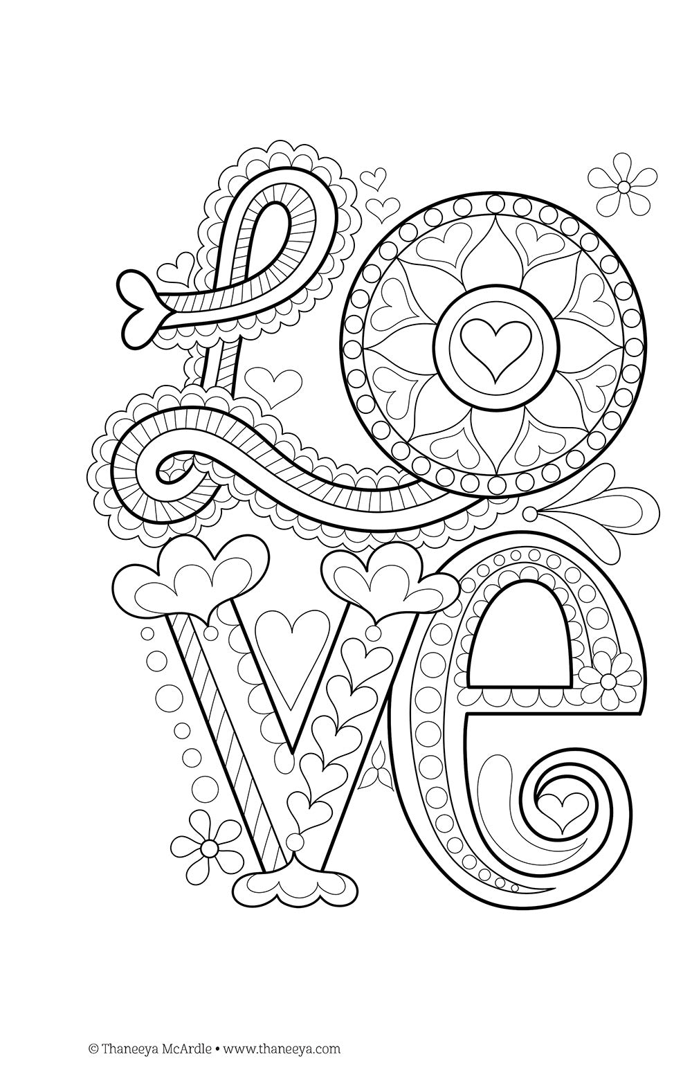 Color Love Coloring Book