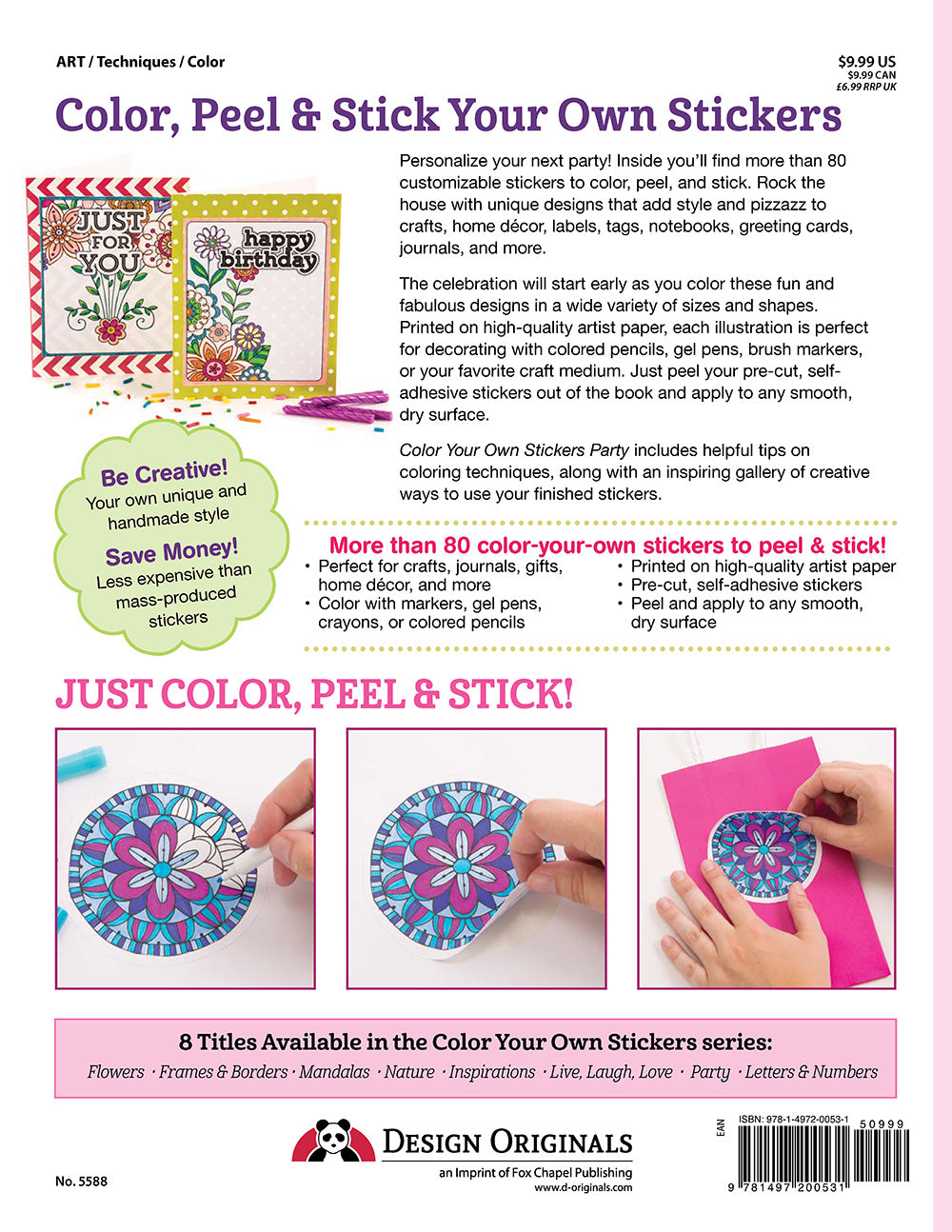 Color Your Own Stickers Party - Fox Chapel Publishing Co.