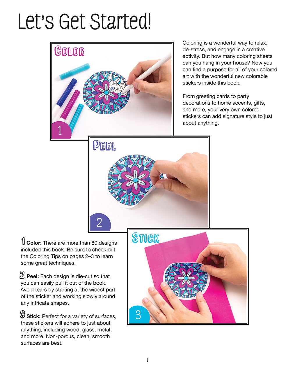 Color Your Own Stickers Frames & Borders - Fox Chapel Publishing Co.