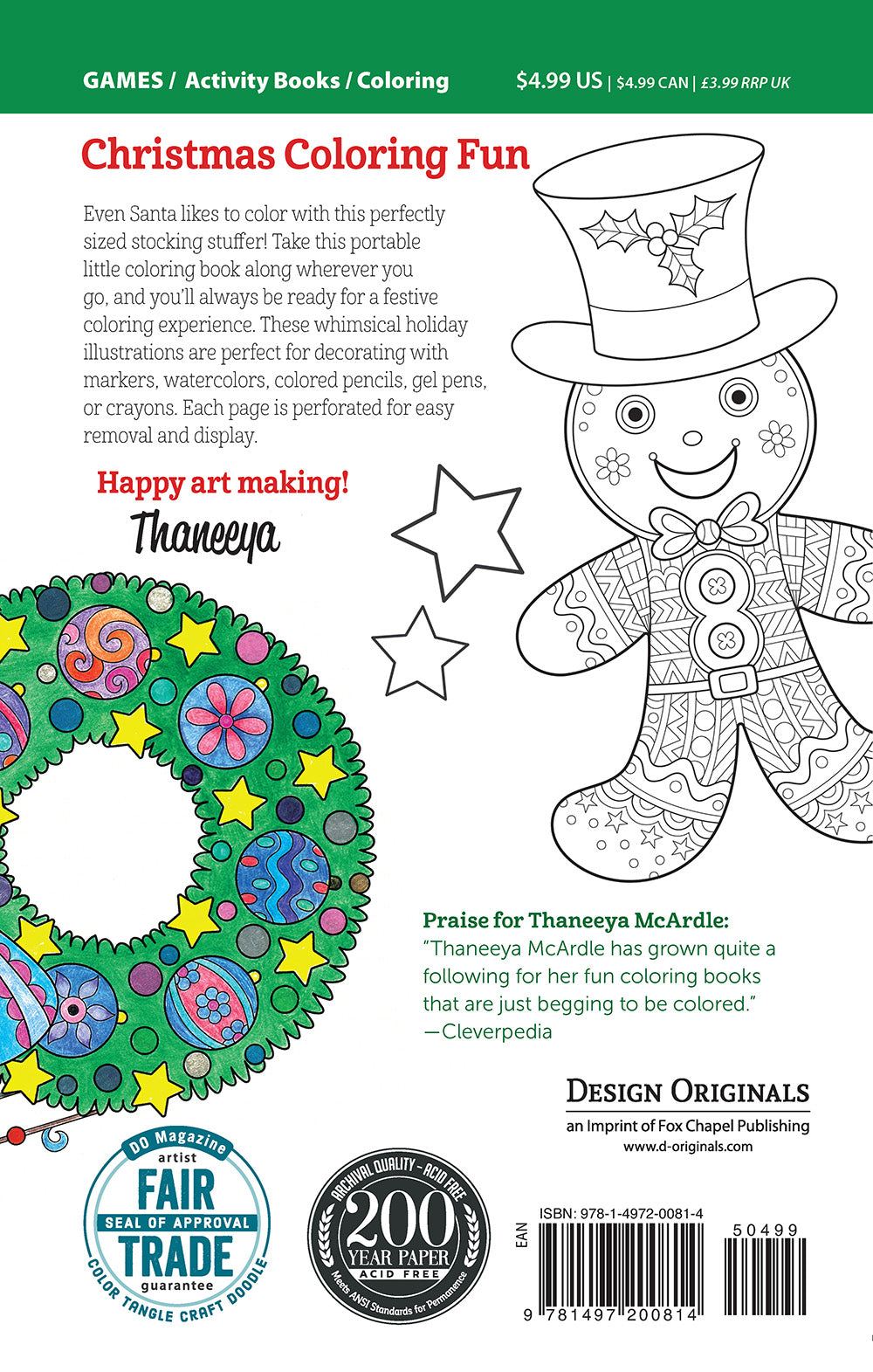 Color Christmas Coloring Book - Fox Chapel Publishing Co.