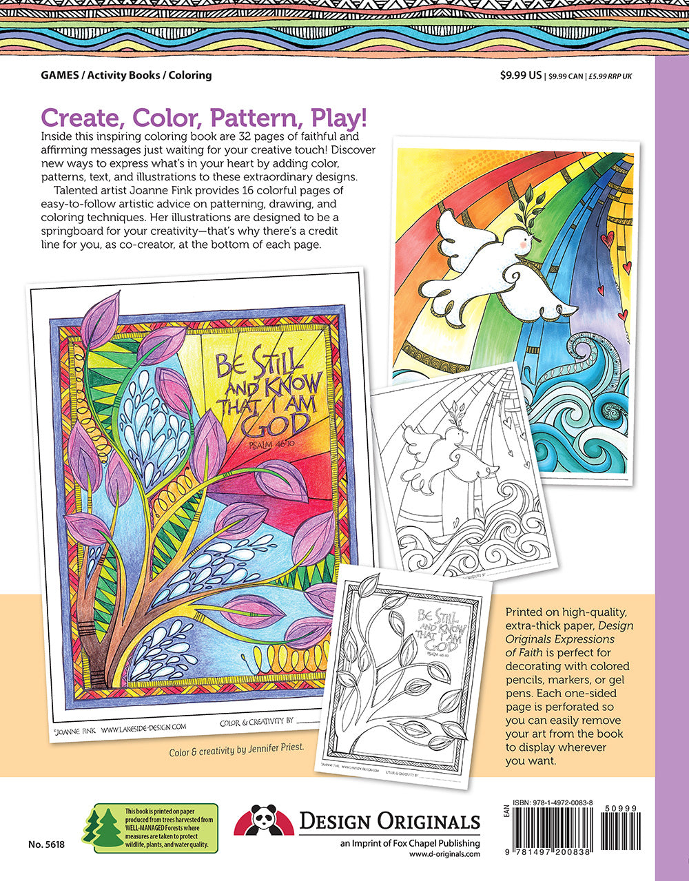 Expressions of Faith Coloring Book - Fox Chapel Publishing Co.