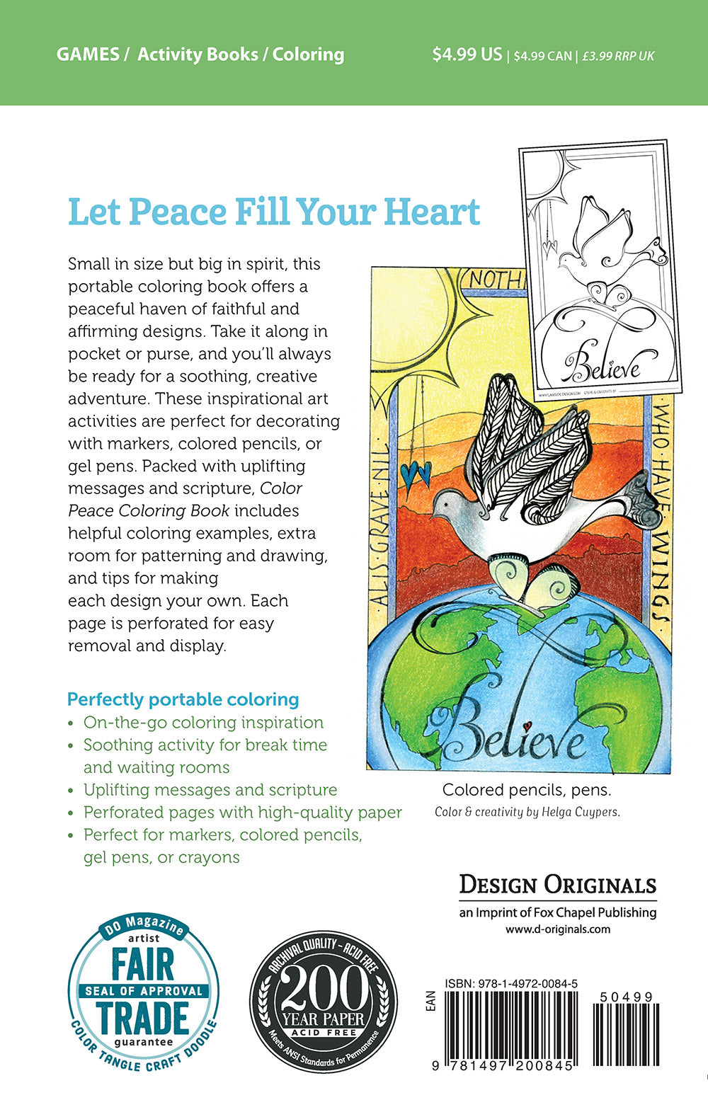 Color Peace Coloring Book - Fox Chapel Publishing Co.