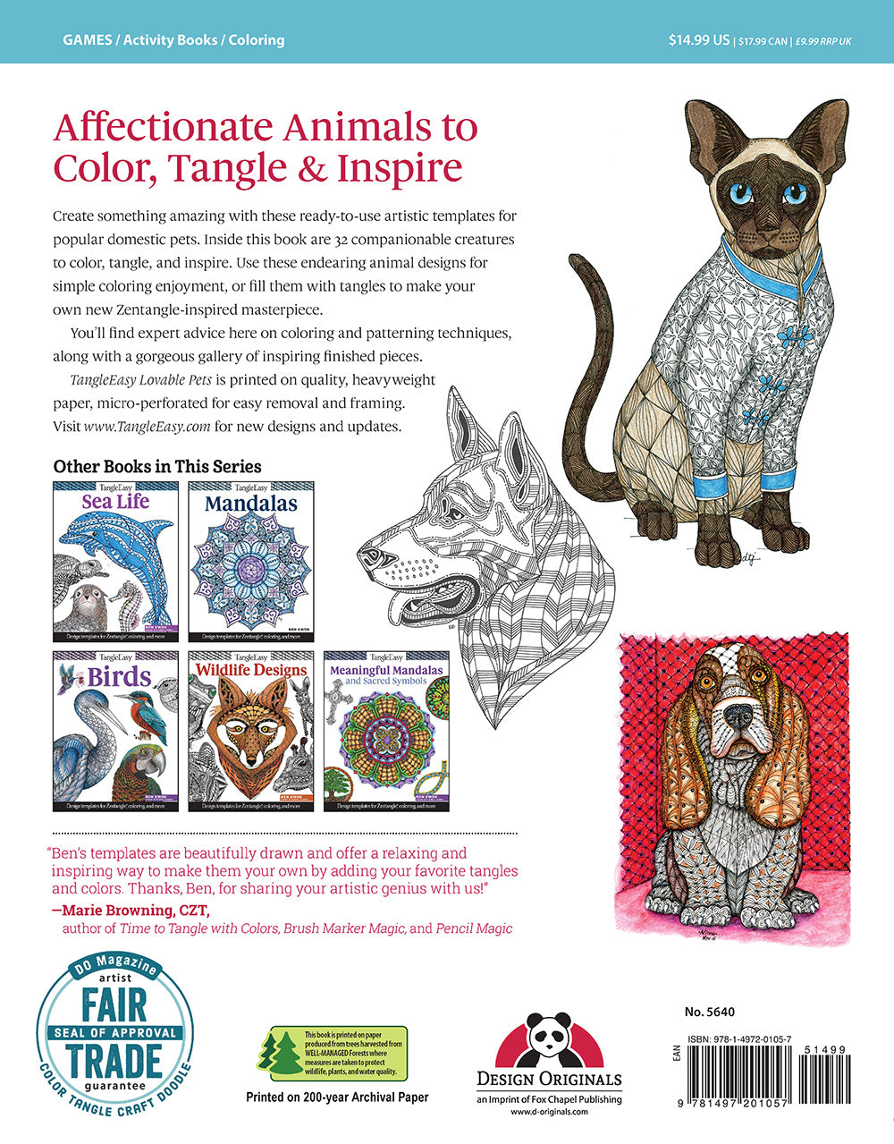 TangleEasy Lovable Pets - Fox Chapel Publishing Co.