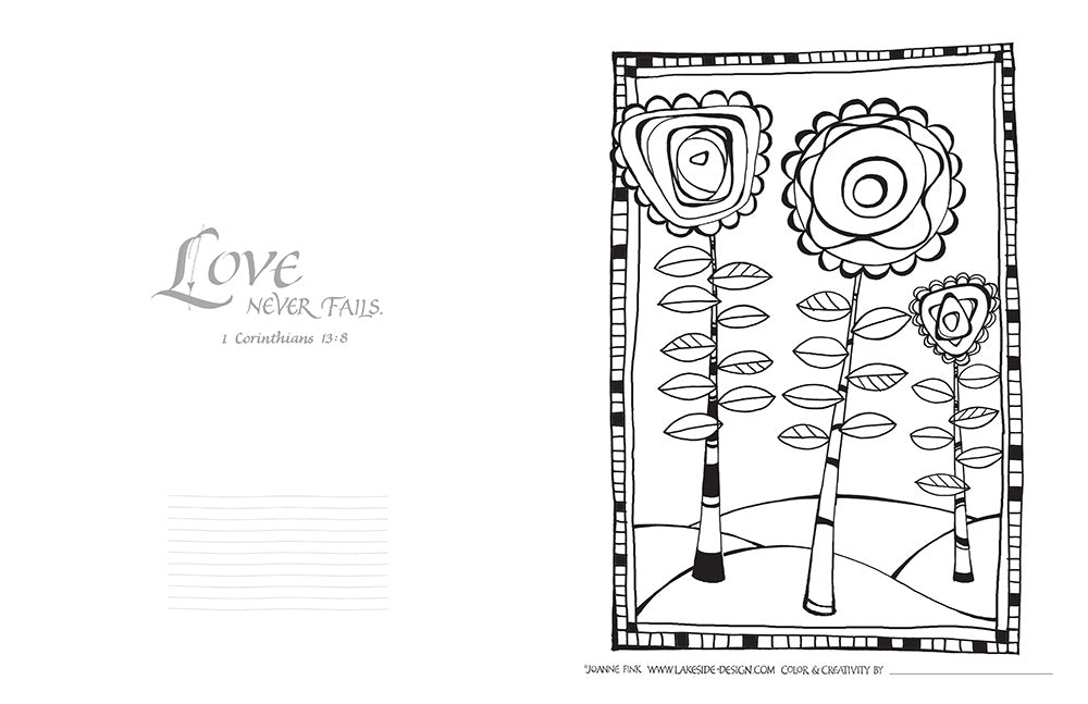 Flowers of Faith Coloring Book