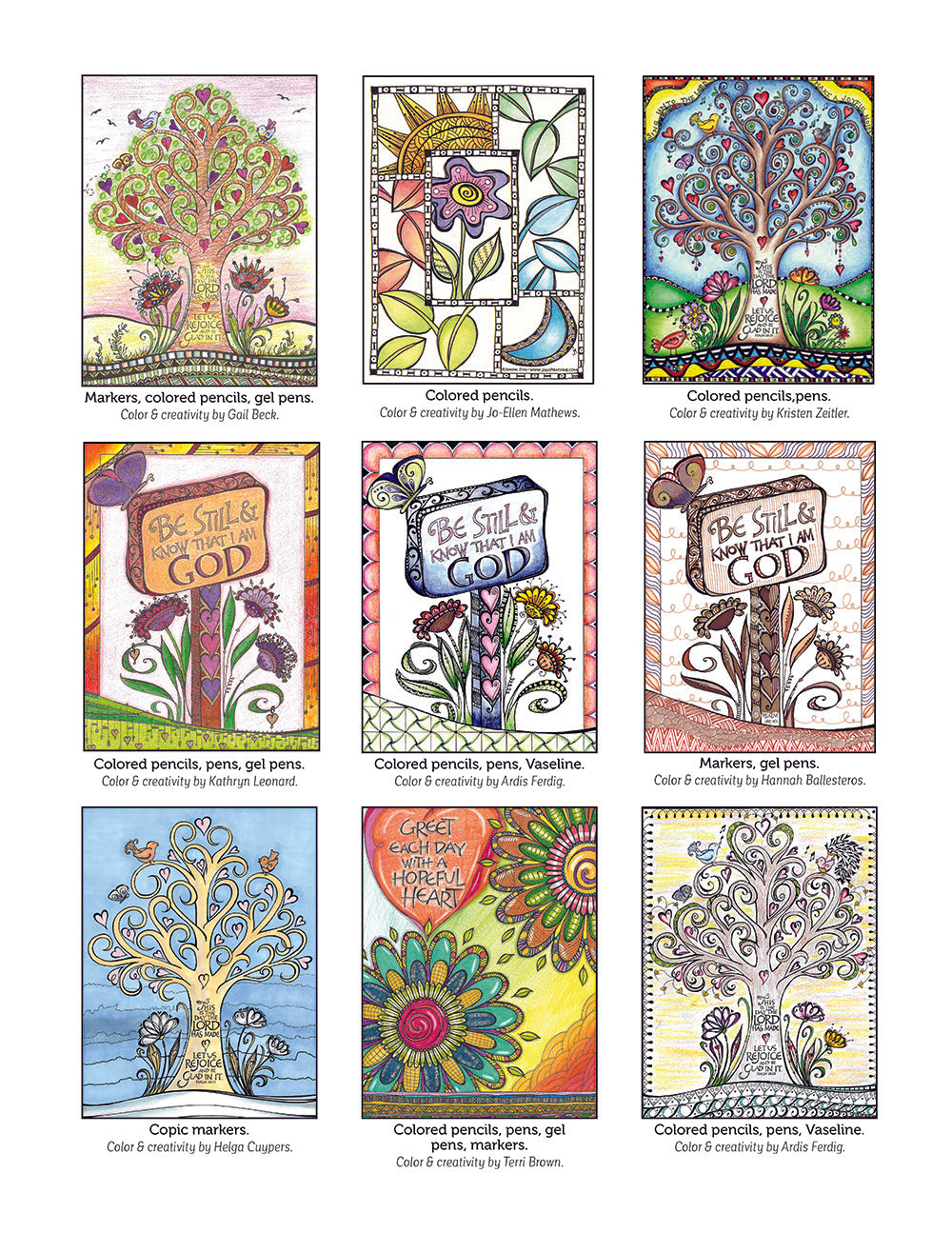 Flowers of Faith Coloring Book - Fox Chapel Publishing Co.