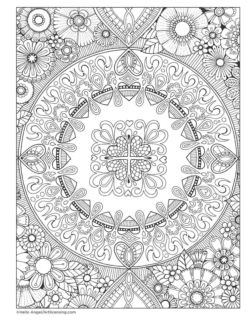 Hello Angel Mindfulness Coloring Collection