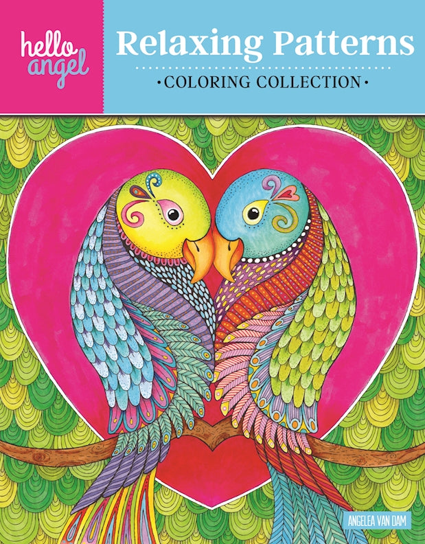 Hello Angel Relaxing Patterns Coloring Collection