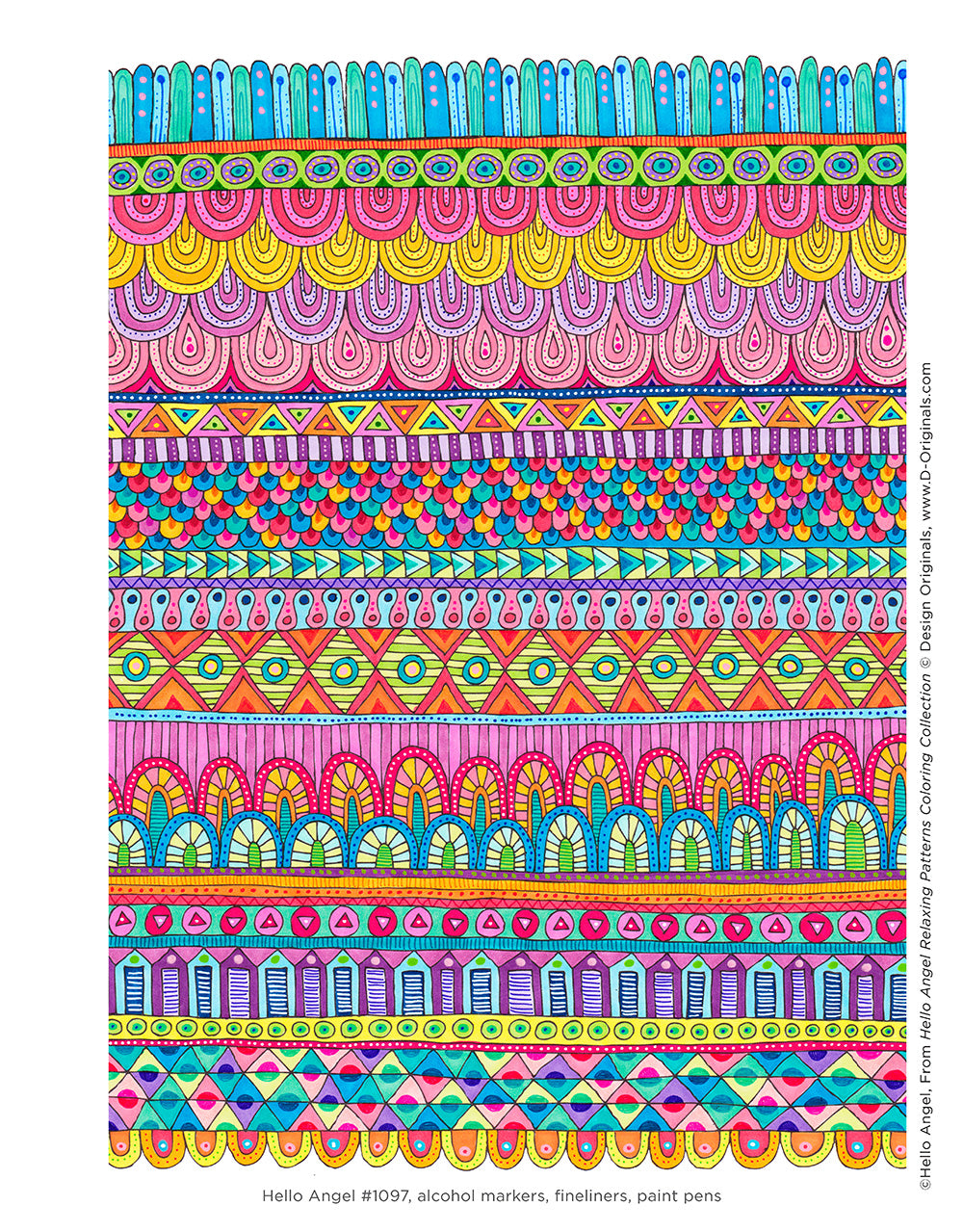 Hello Angel Relaxing Patterns Coloring Collection - Fox Chapel Publishing Co.