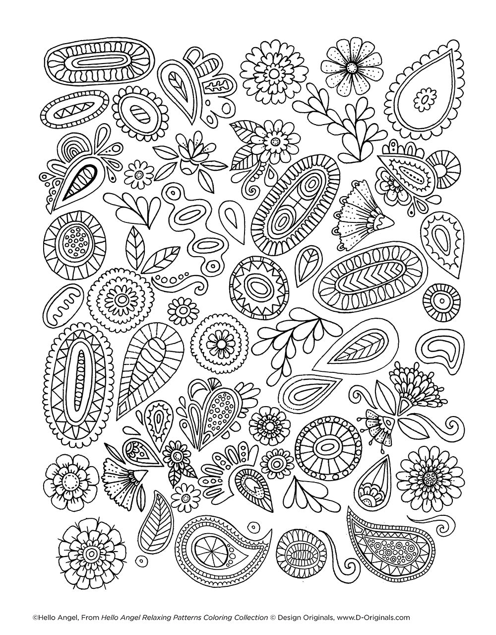 Hello Angel Relaxing Patterns Coloring Collection - Fox Chapel Publishing Co.
