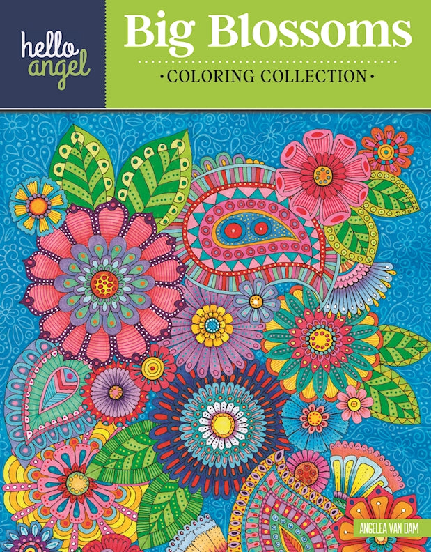Hello Angel Big Beautiful Blossoms Coloring Collection - Fox Chapel Publishing Co.