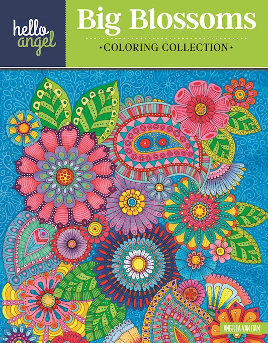 Hello Angel Big Beautiful Blossoms Coloring Collection - Fox Chapel Publishing Co.